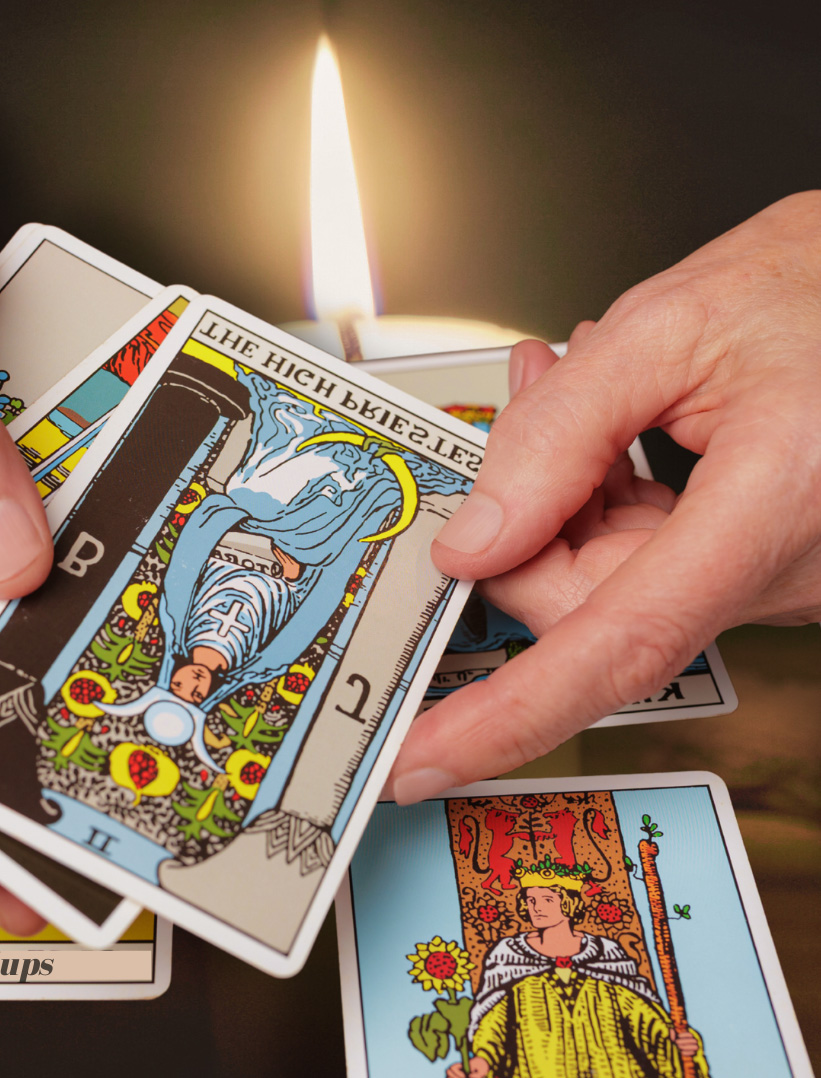 Tarot-card-reading image of tarot card reader carolyn taylor